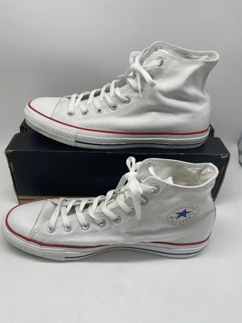 CONVERSE ALL STAR HI WHITE #X7650 US MEN'S SIZE 12